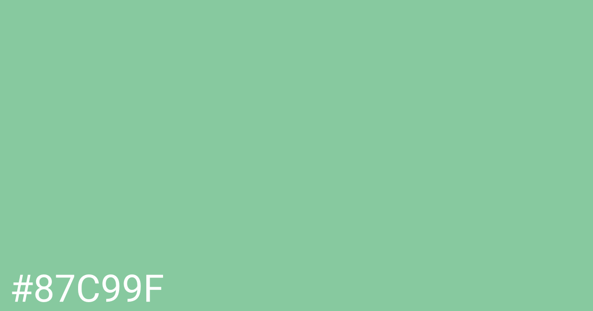 Hex color #87c99f graphic