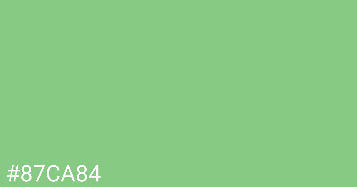 Hex color #87ca84 graphic