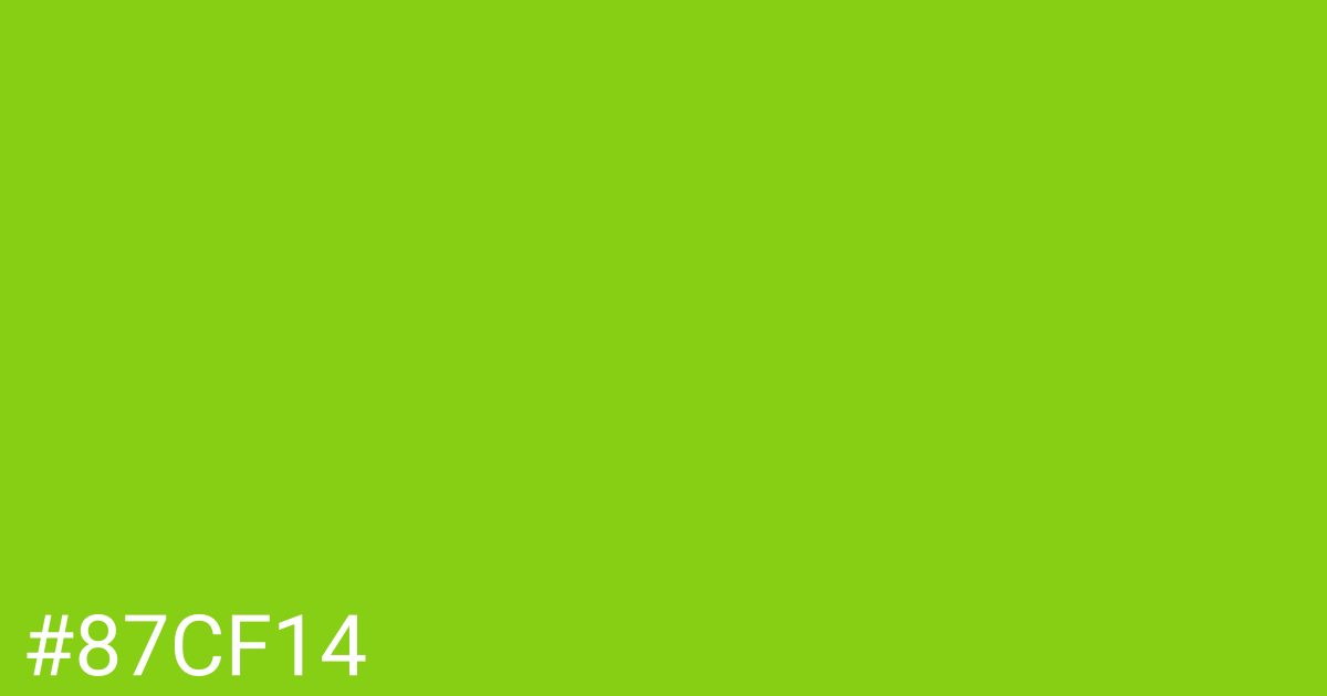 Hex color #87cf14 graphic