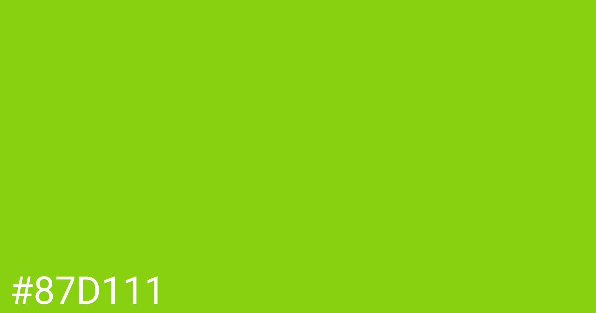Hex color #87d111 graphic
