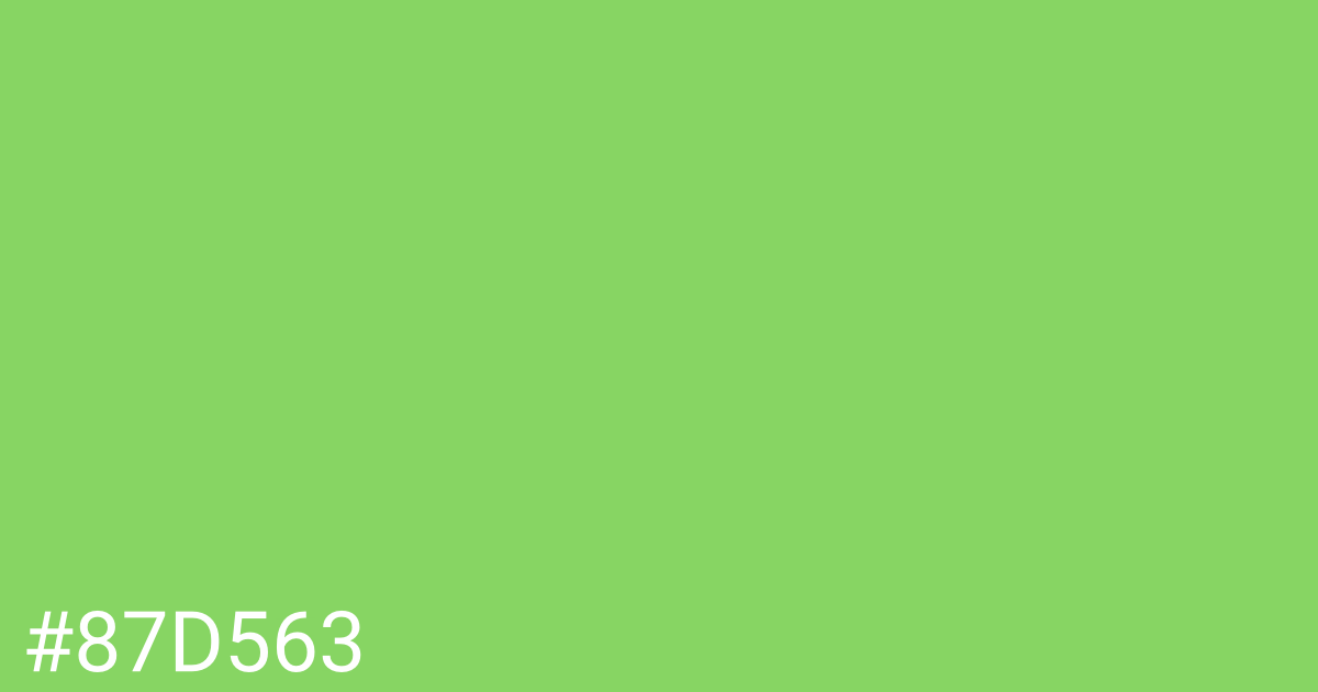 Hex color #87d563 graphic