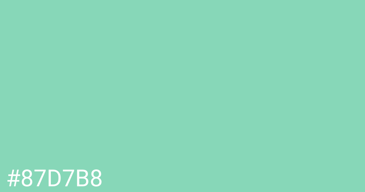 Hex color #87d7b8 graphic