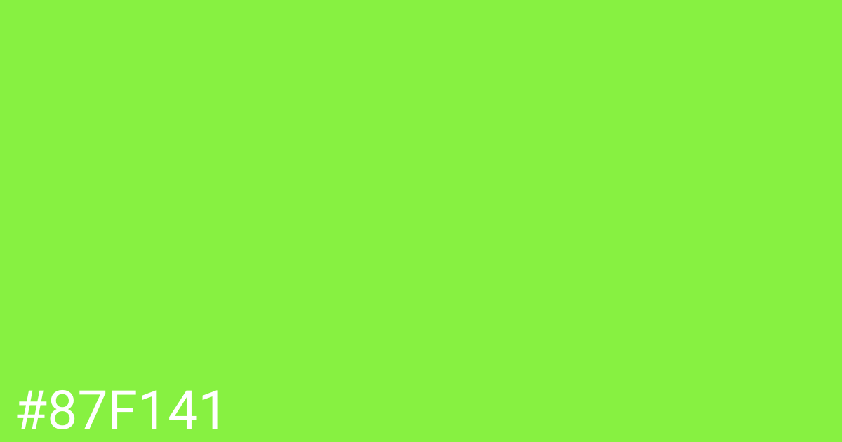 Hex color #87f141 graphic