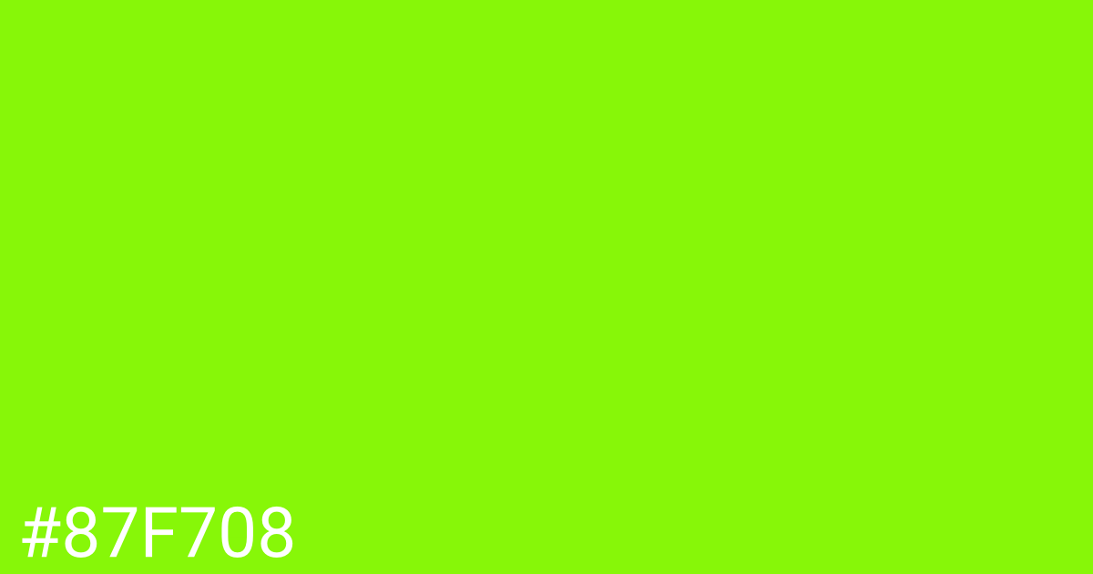 Hex color #87f708 graphic