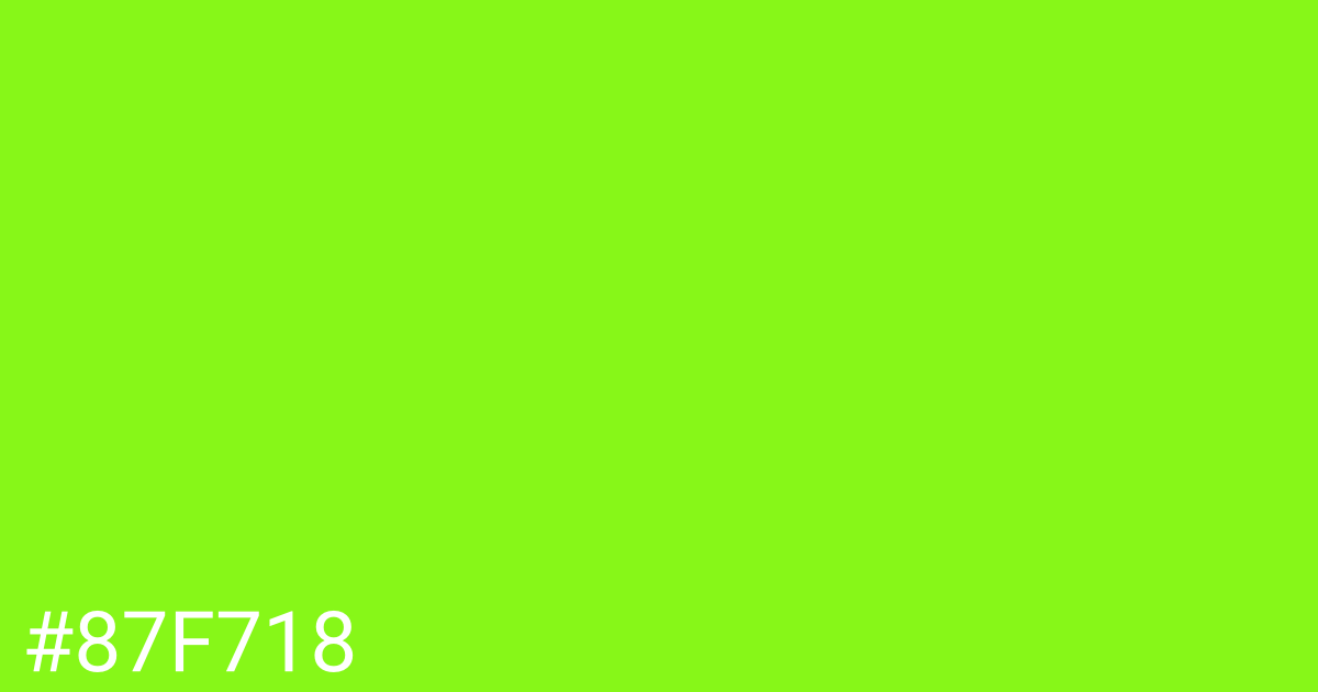 Hex color #87f718 graphic