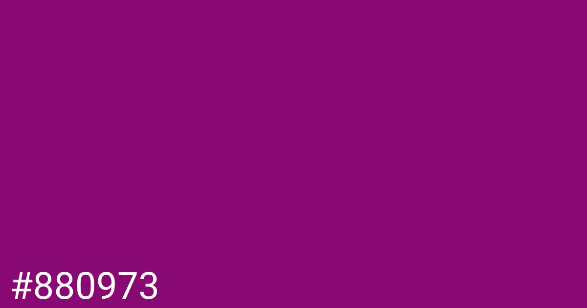 Hex color #880973 graphic