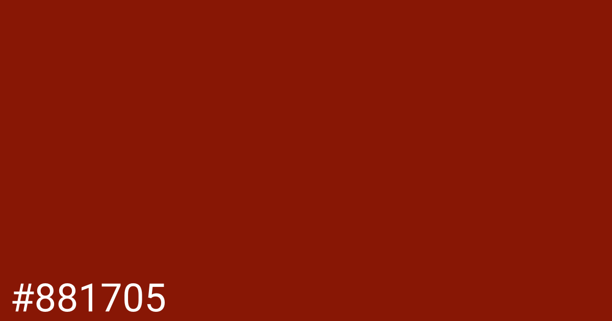 Hex color #881705 graphic