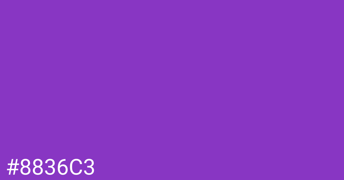 Hex color #8836c3 graphic