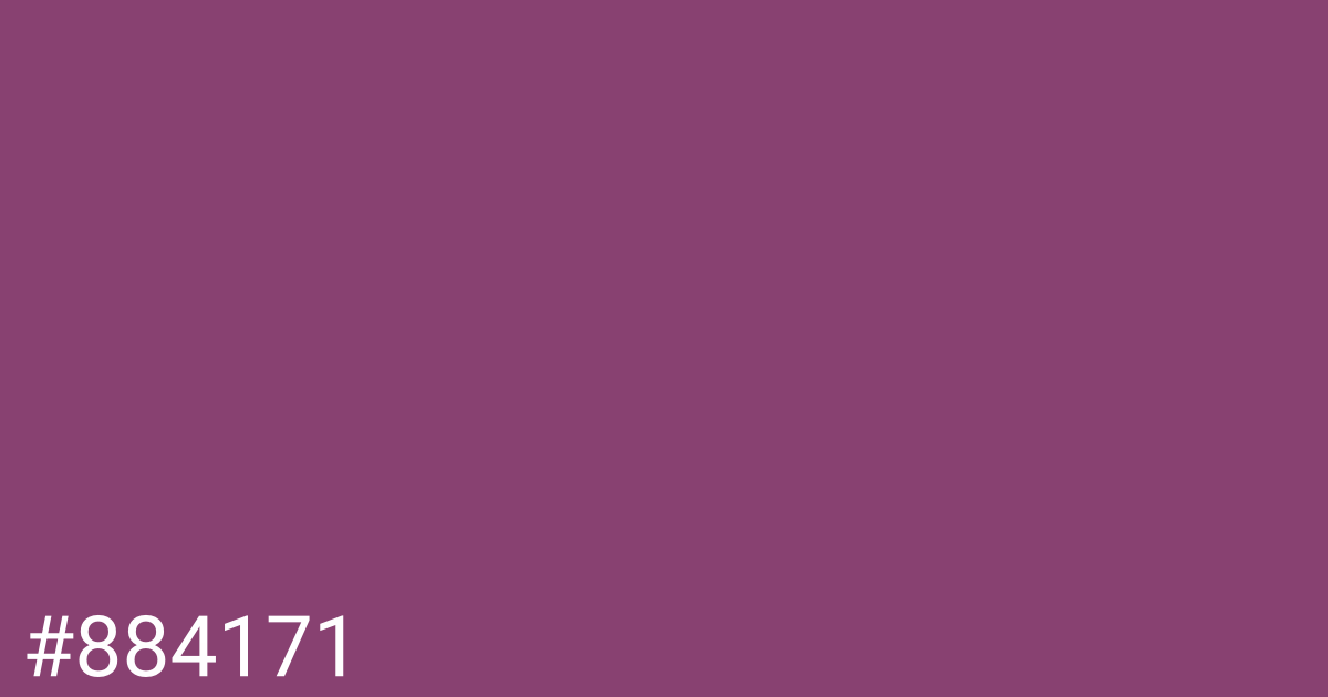 Hex color #884171 graphic