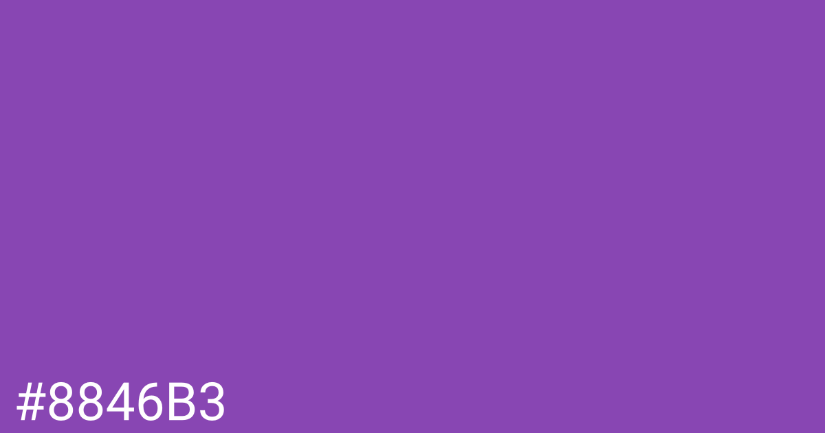 Hex color #8846b3 graphic