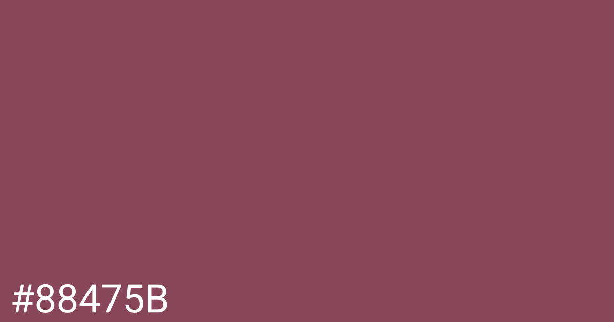 Hex color #88475b graphic