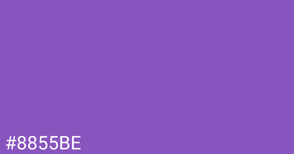 Hex color #8855be graphic