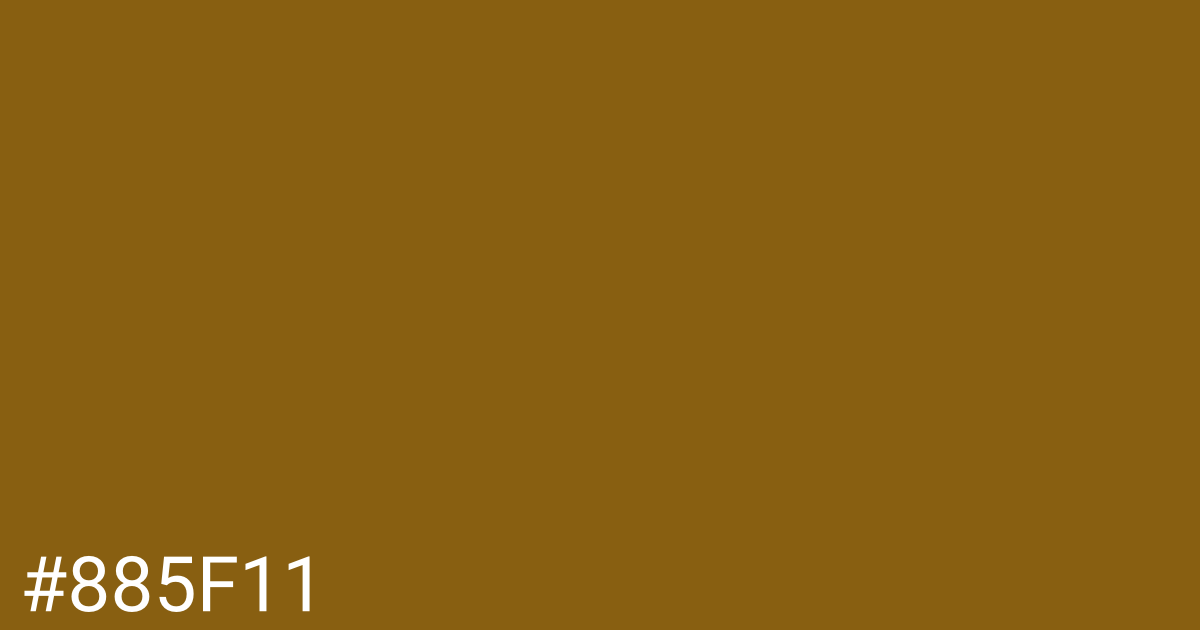 Hex color #885f11 graphic
