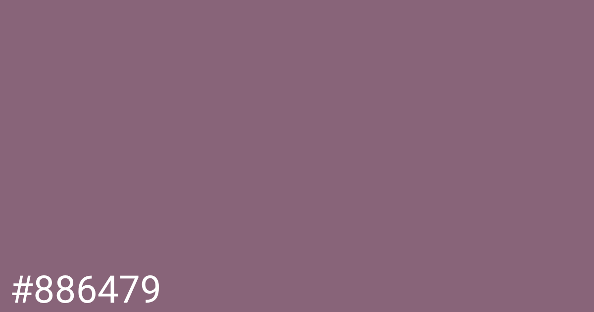 Hex color #886479 graphic