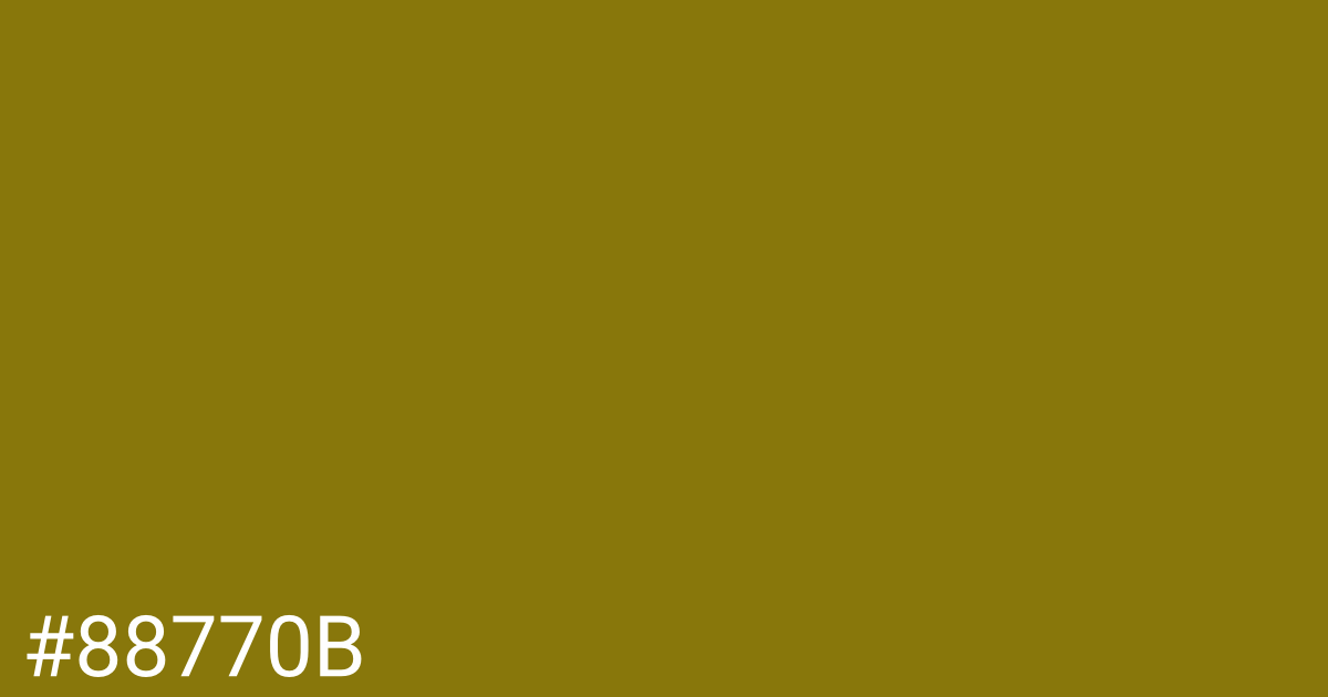 Hex color #88770b graphic