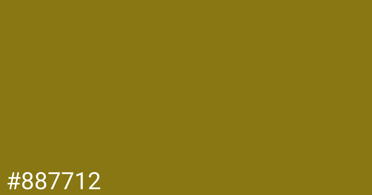 Hex color #887712 graphic