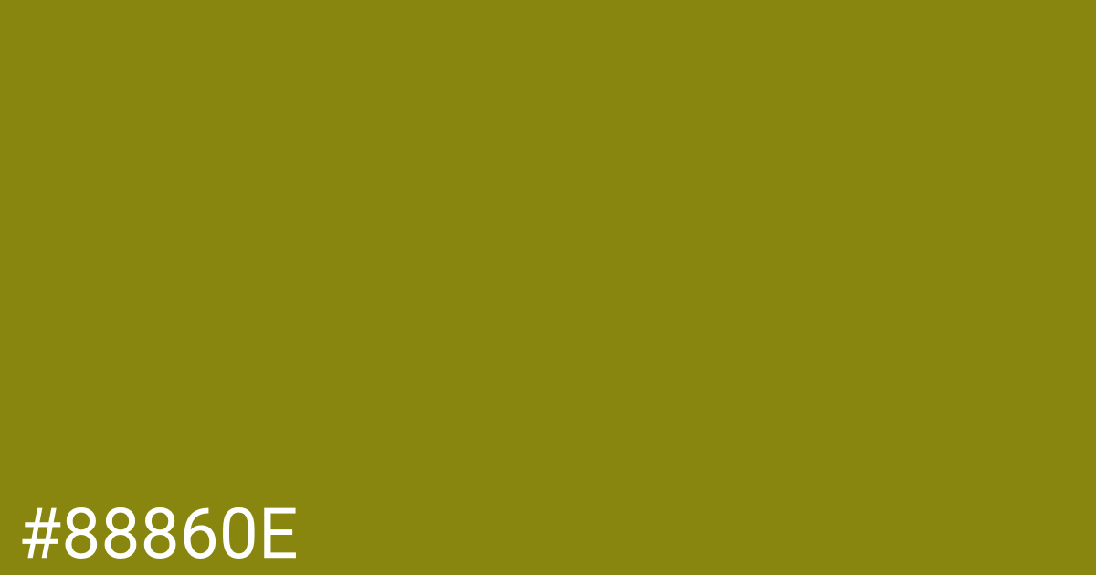 Hex color #88860e graphic