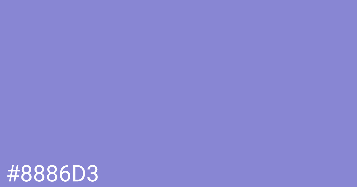 Hex color #8886d3 graphic