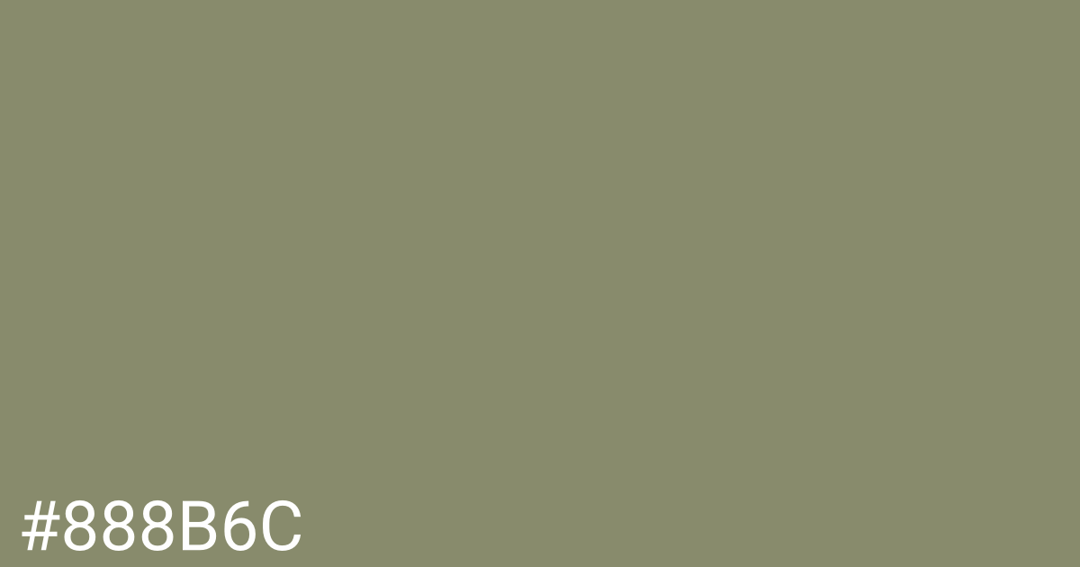 Hex color #888b6c graphic