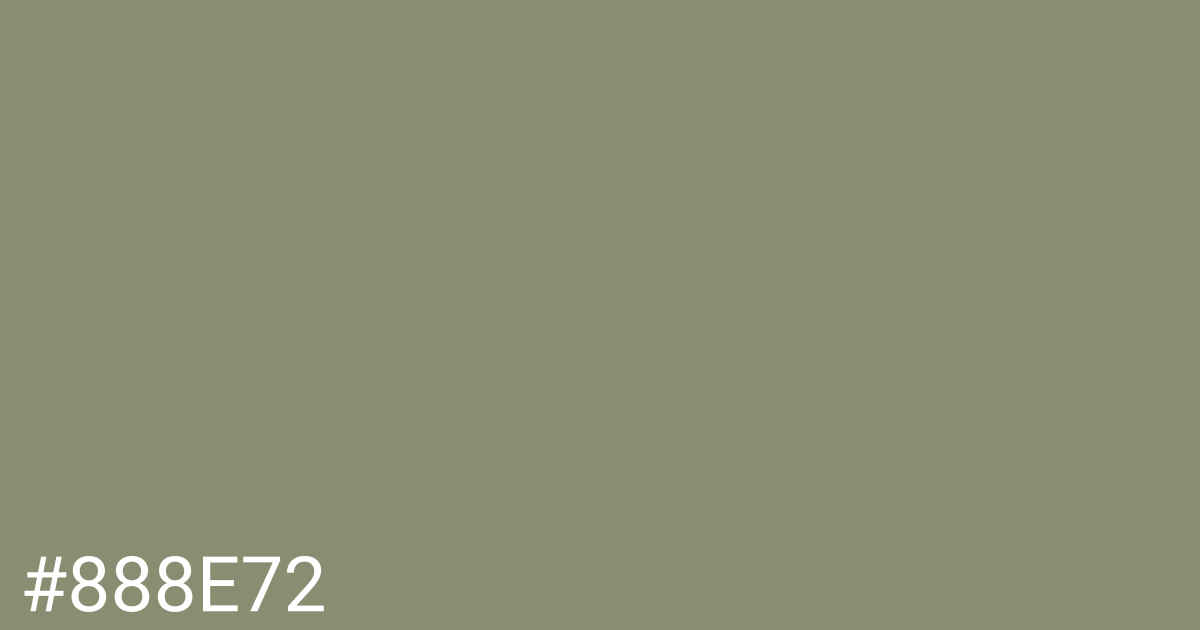 Hex color #888e72 graphic