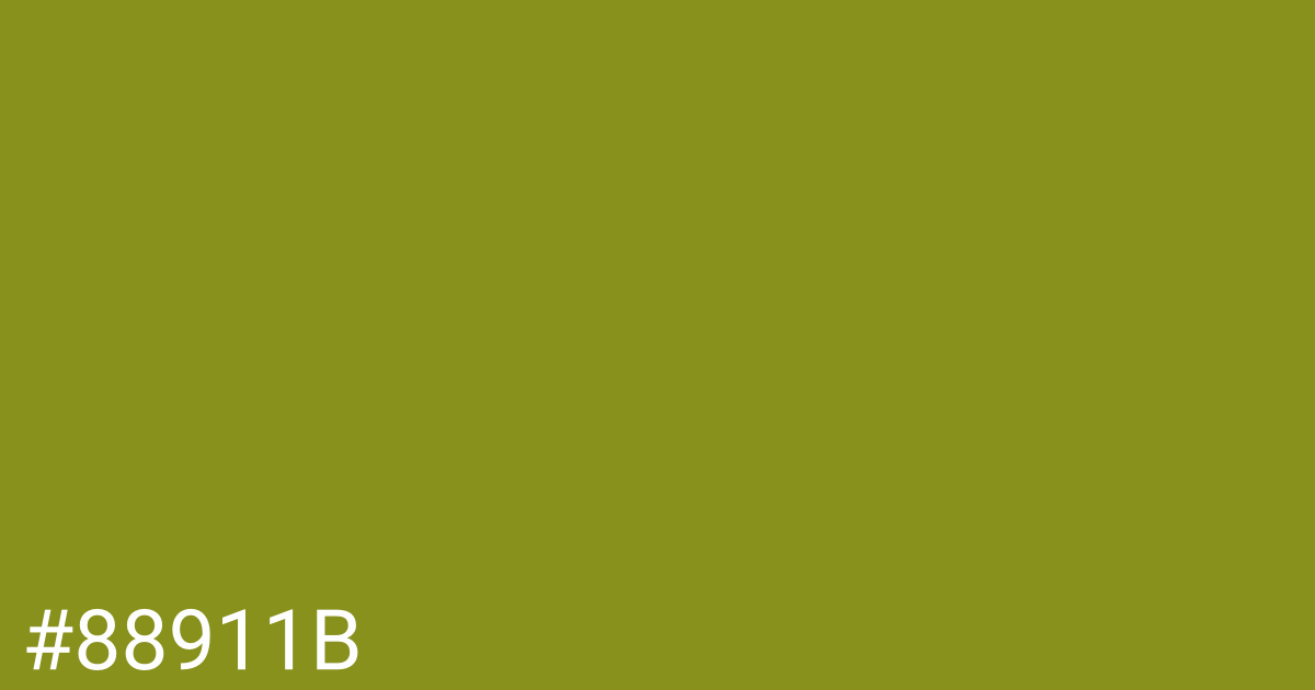 Hex color #88911b graphic