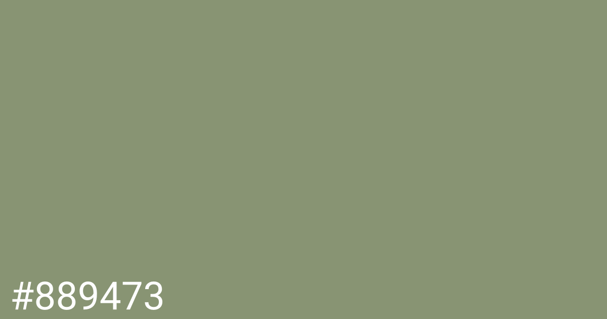Hex color #889473 graphic