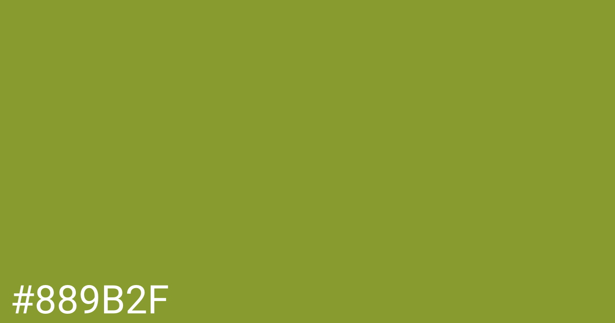 Hex color #889b2f graphic