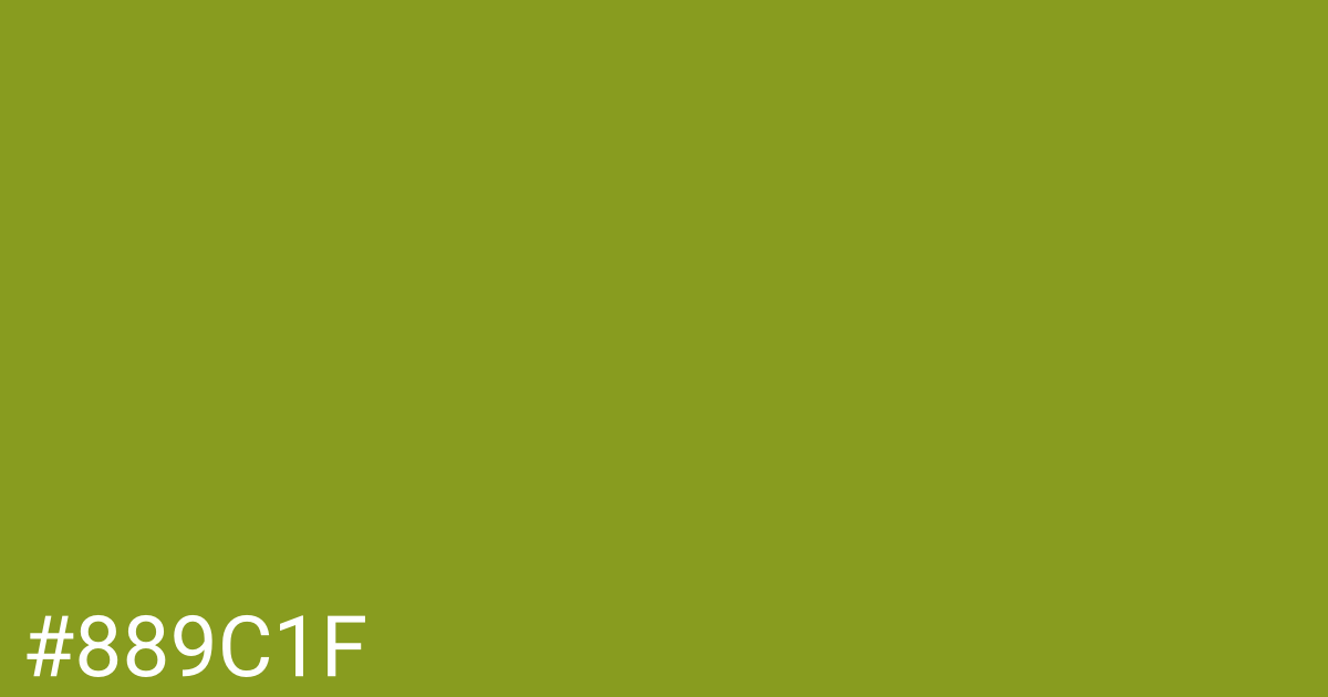 Hex color #889c1f graphic