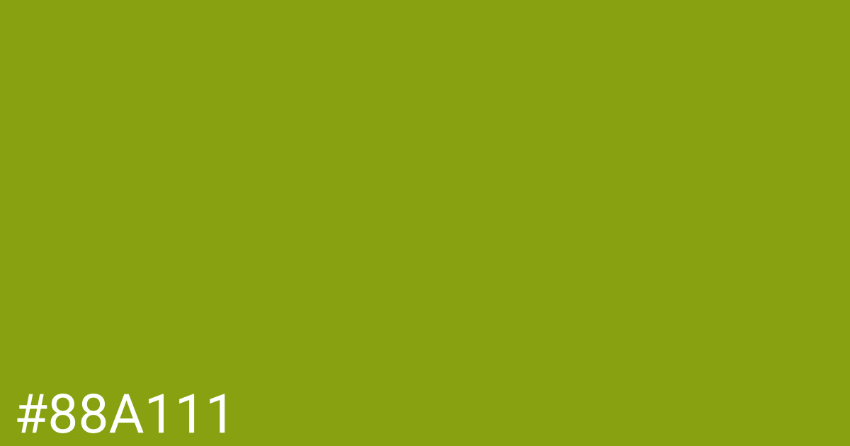 Hex color #88a111 graphic