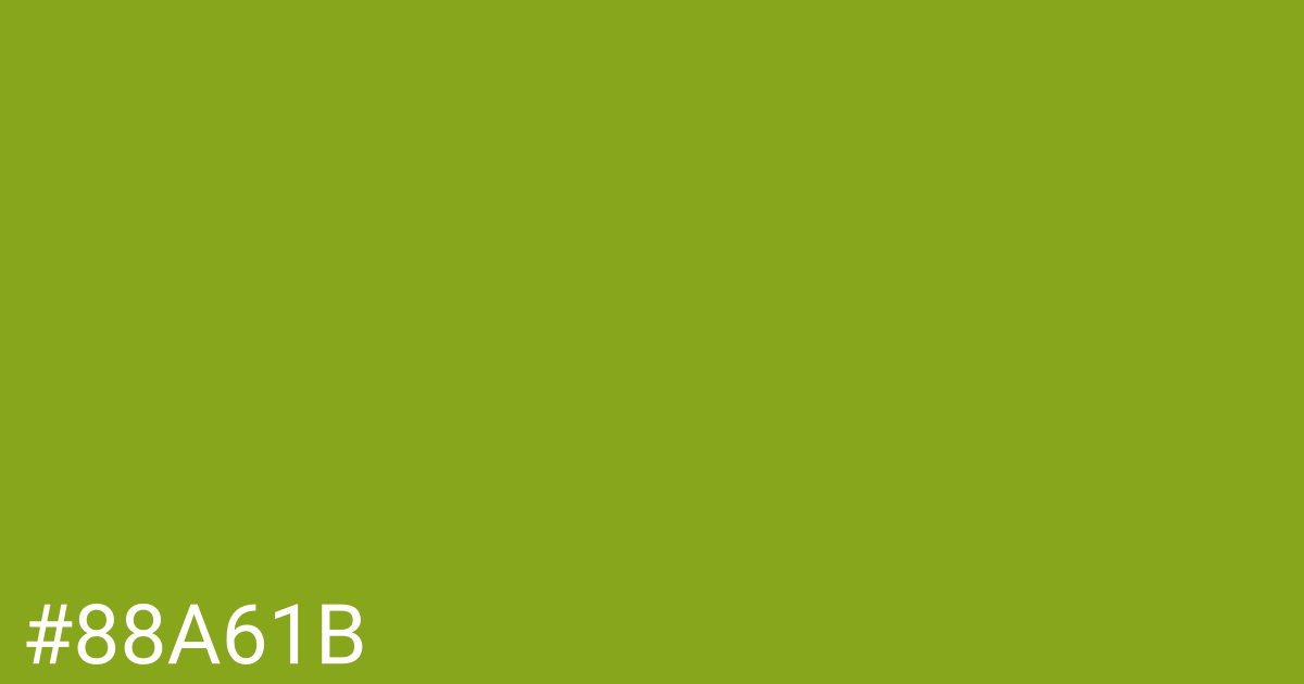 Hex color #88a61b graphic