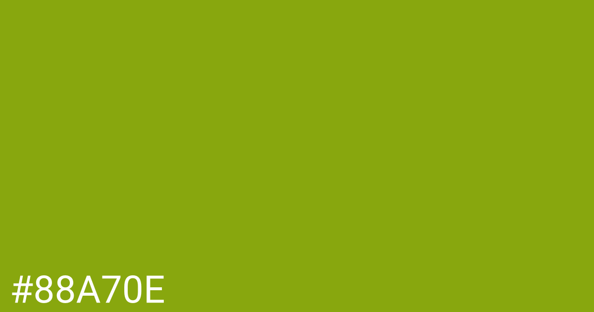 Hex color #88a70e graphic
