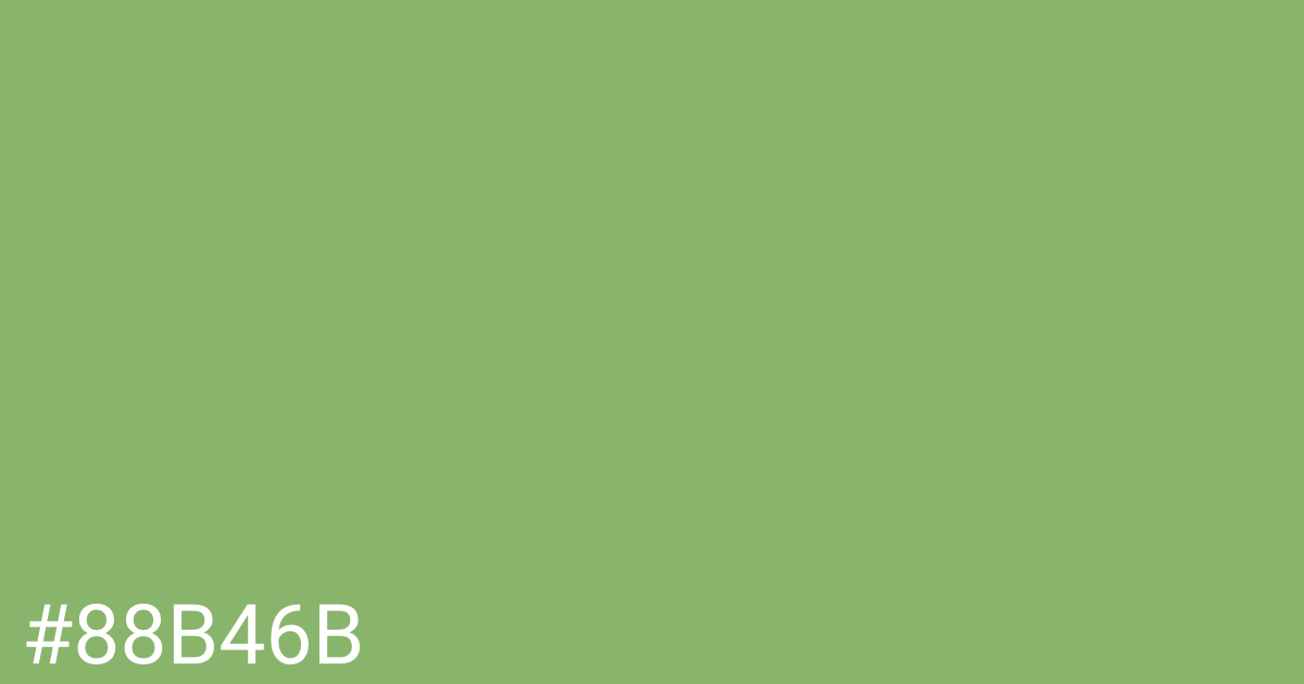 Hex color #88b46b graphic