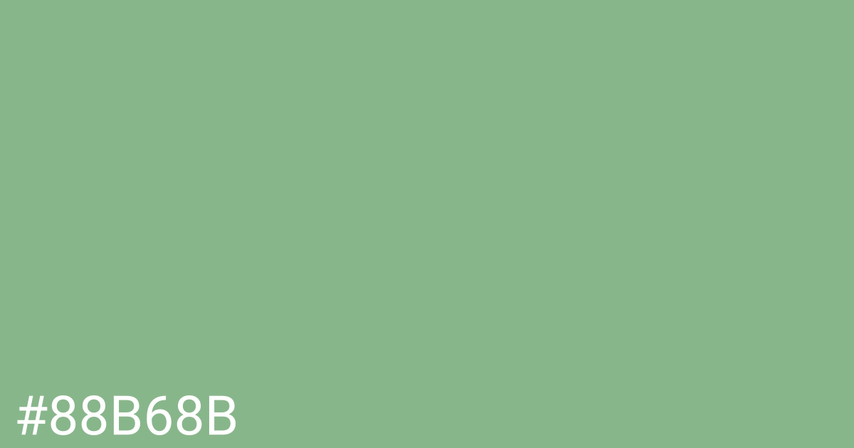 Hex color #88b68b graphic