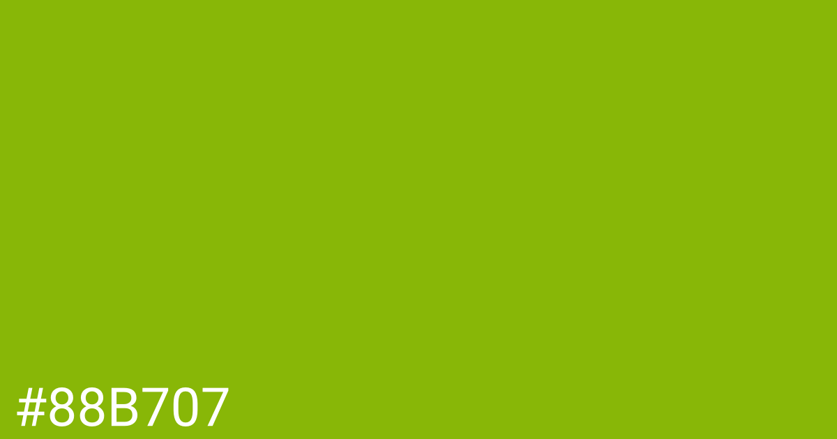 Hex color #88b707 graphic