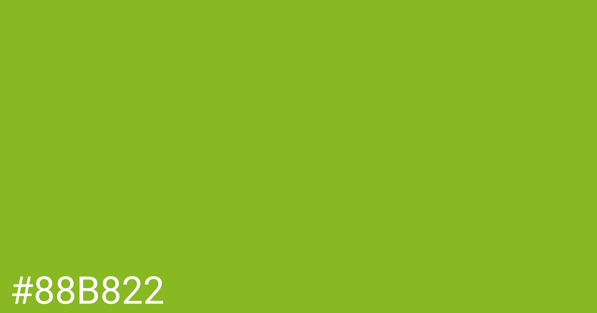 Hex color #88b822 graphic