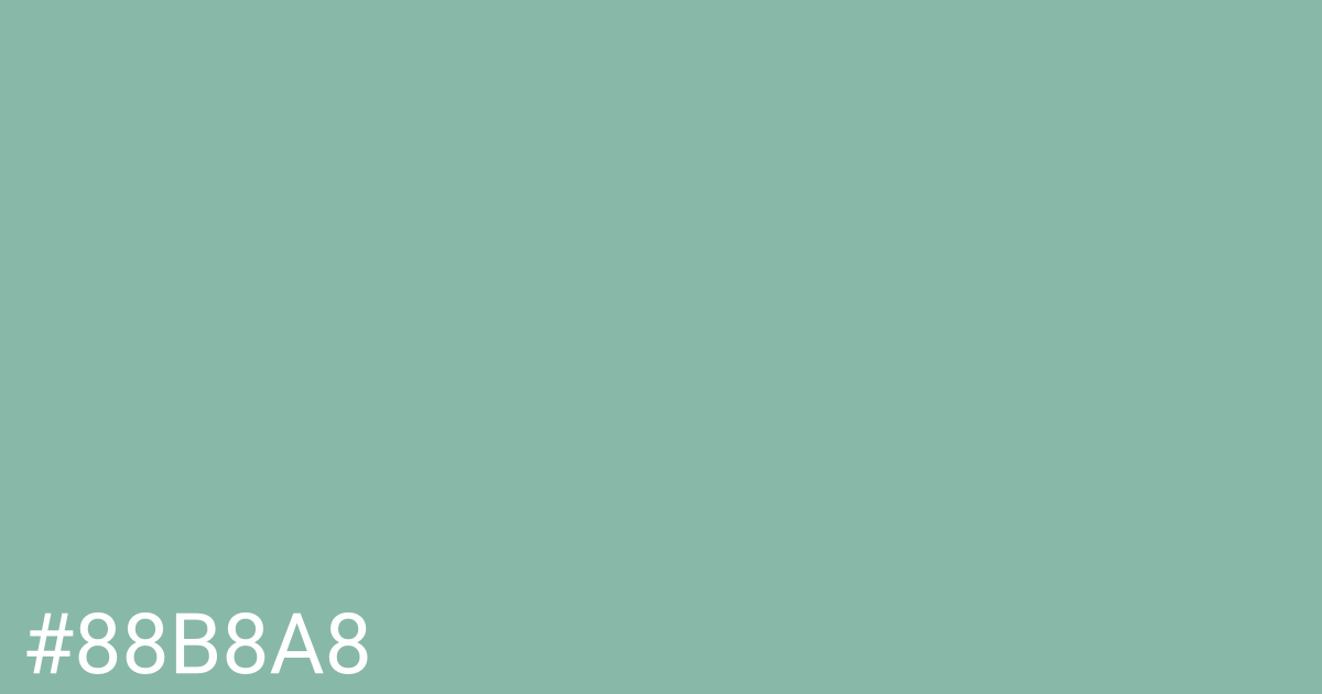 Hex color #88b8a8 graphic