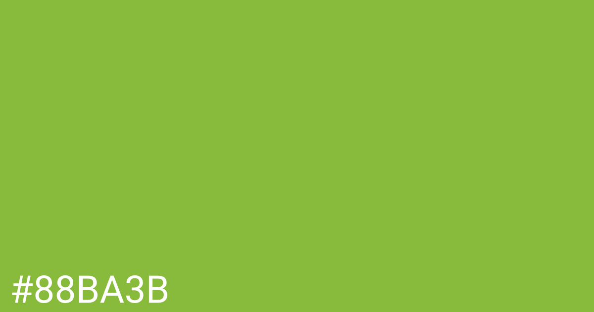 Hex color #88ba3b graphic