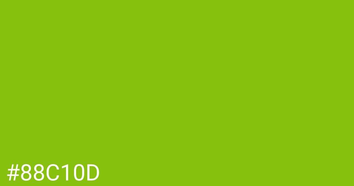 Hex color #88c10d graphic