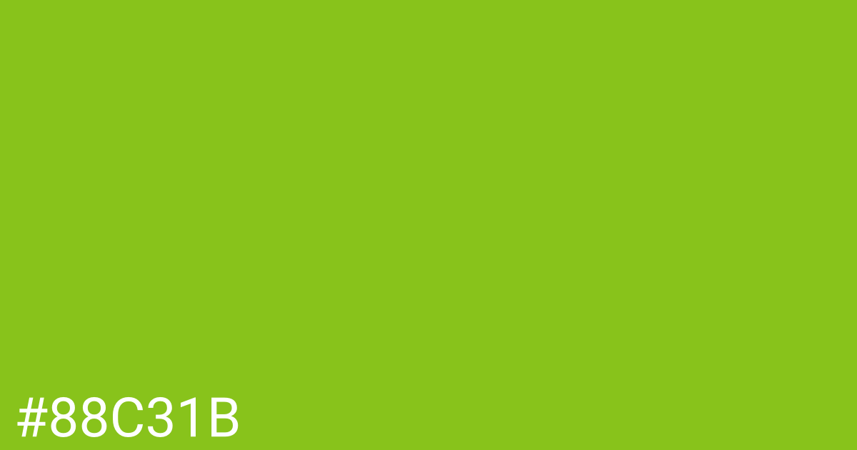 Hex color #88c31b graphic