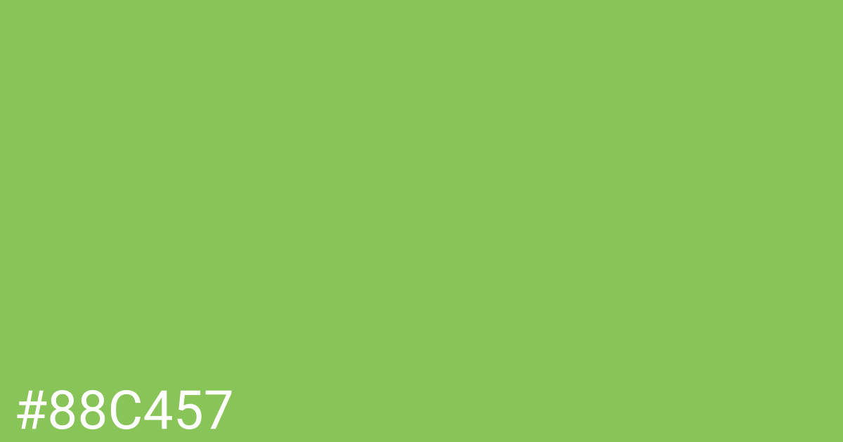 Hex color #88c457 graphic