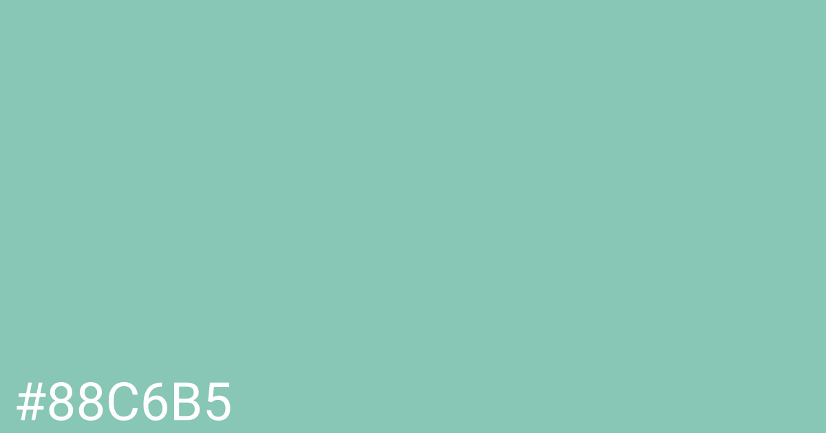 Hex color #88c6b5 graphic