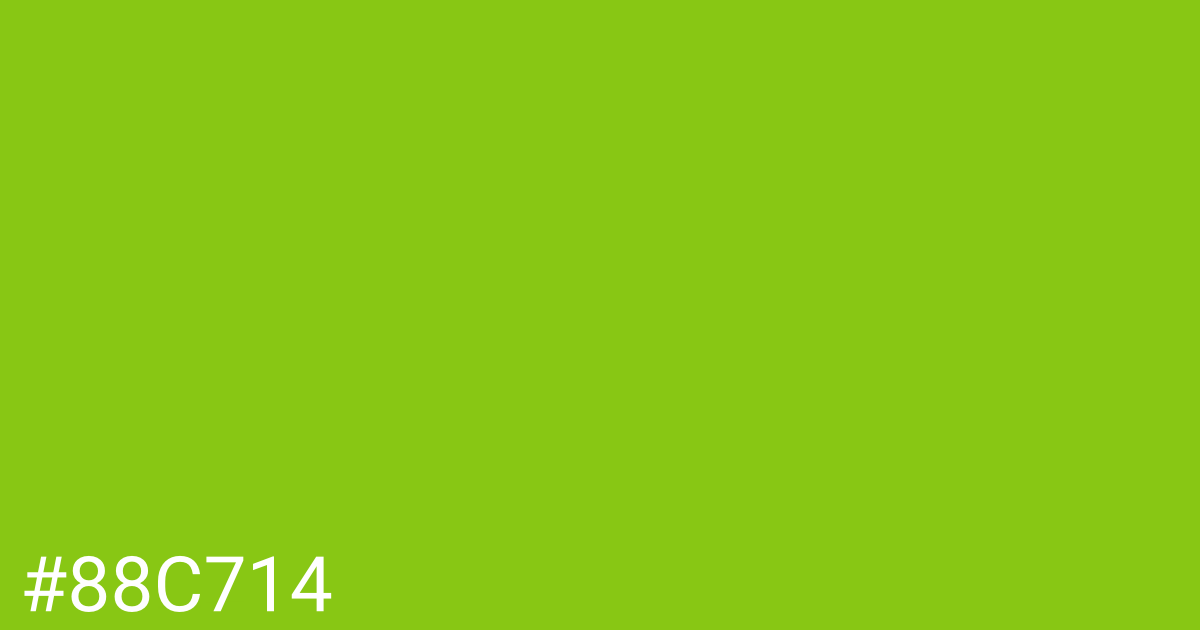 Hex color #88c714 graphic