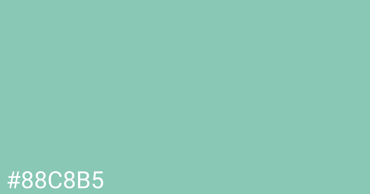 Hex color #88c8b5 graphic