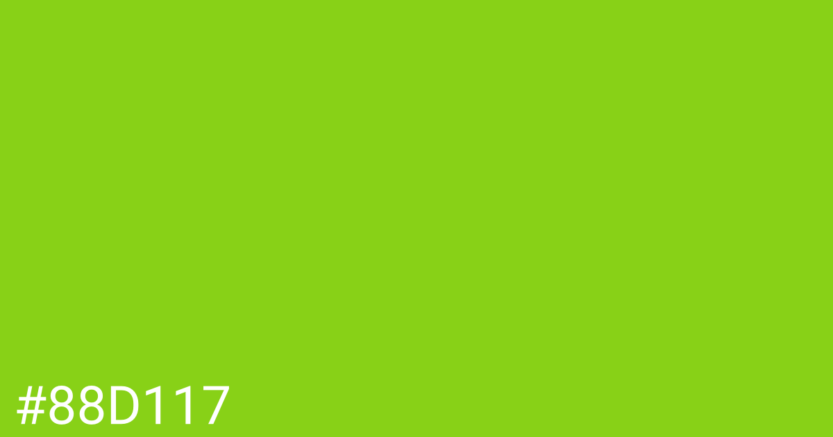 Hex color #88d117 graphic