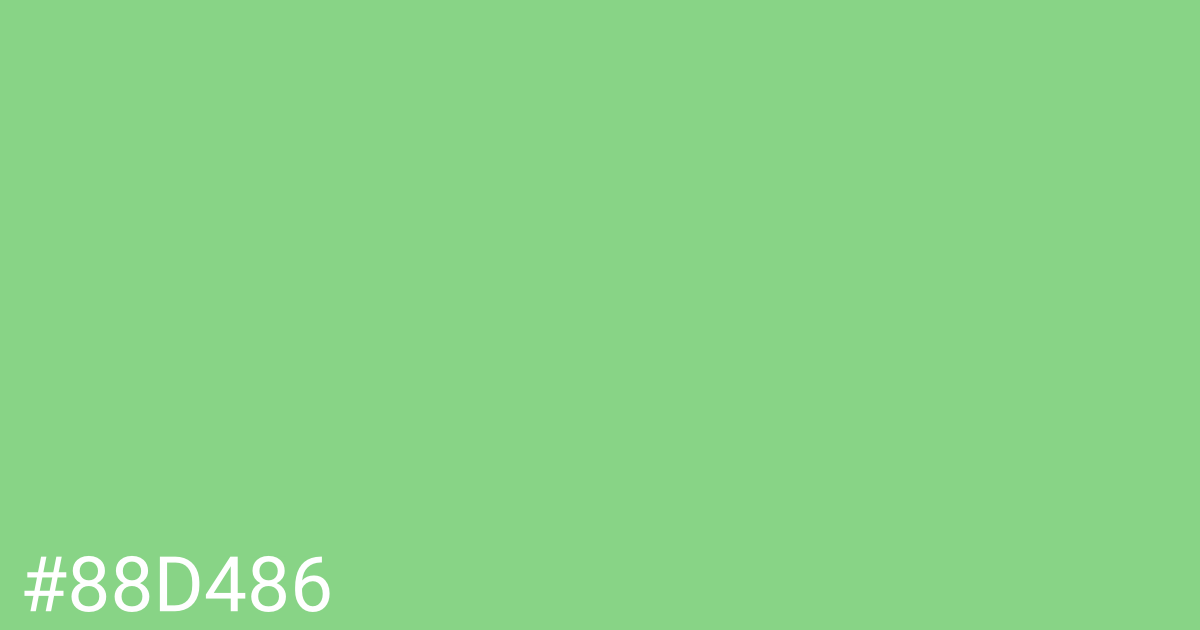 Hex color #88d486 graphic