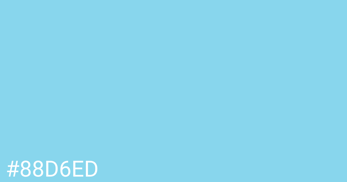 Hex color #88d6ed graphic