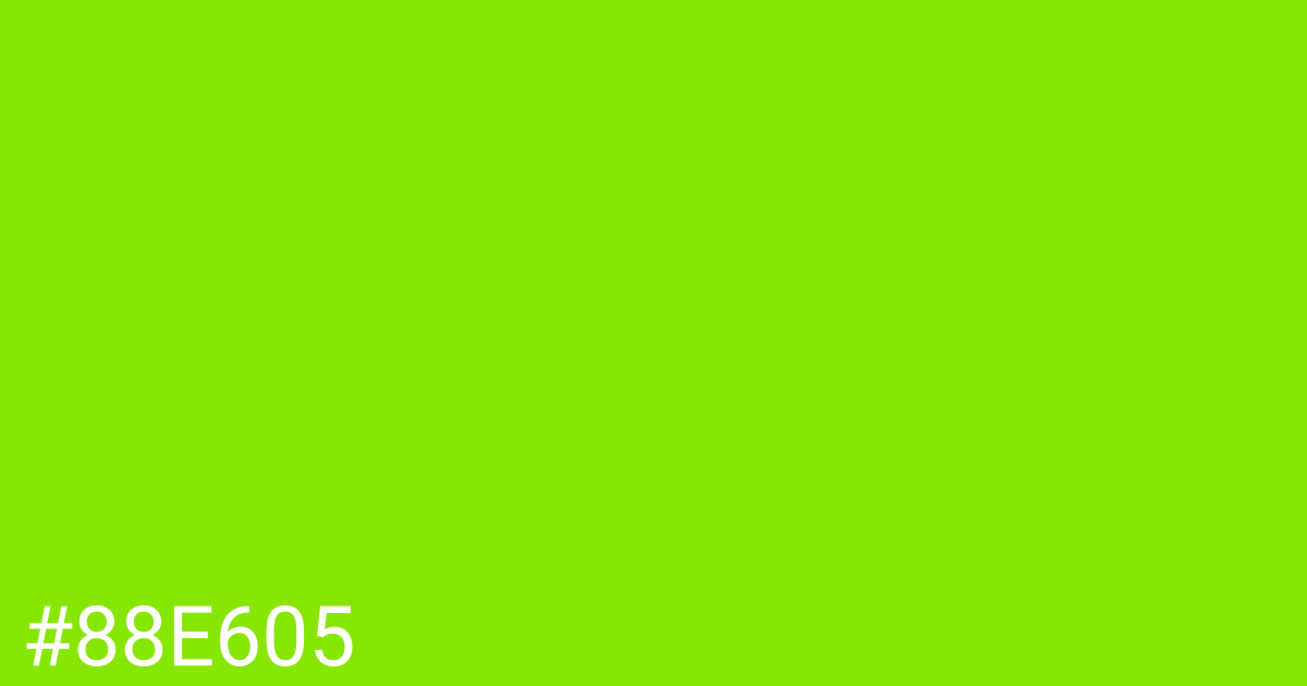 Hex color #88e605 graphic