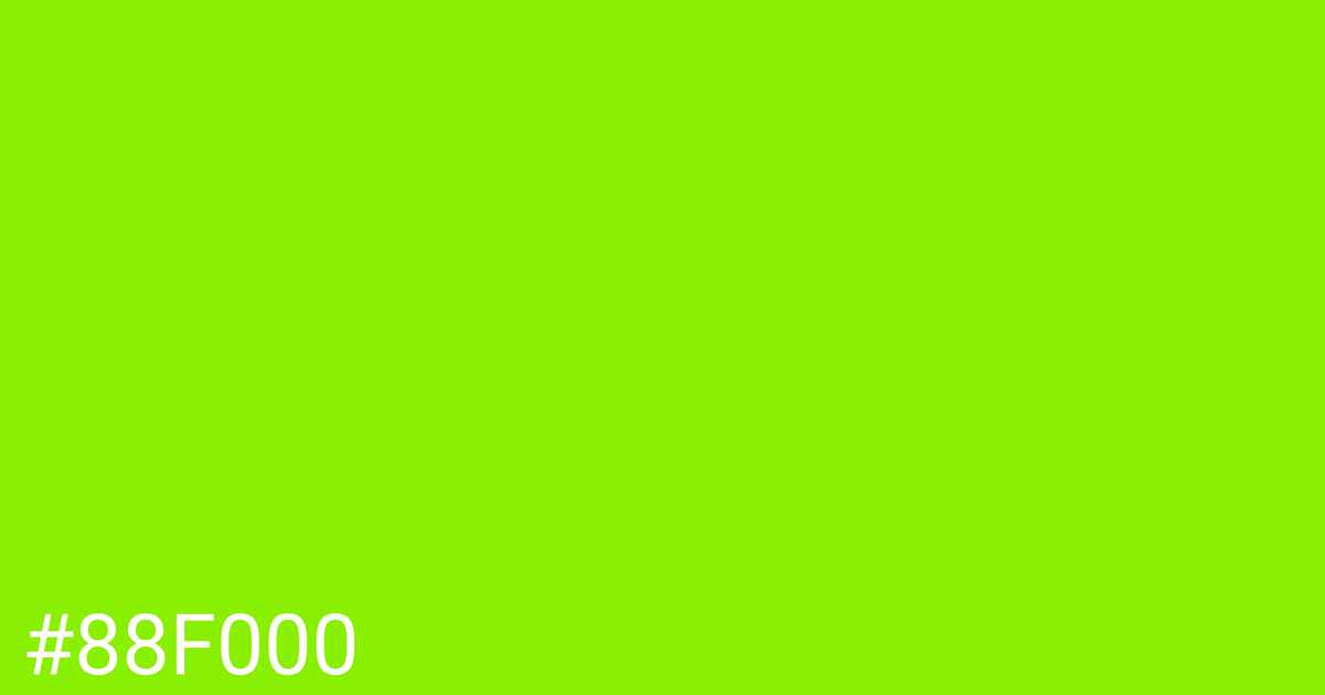 Hex color #88f000 graphic