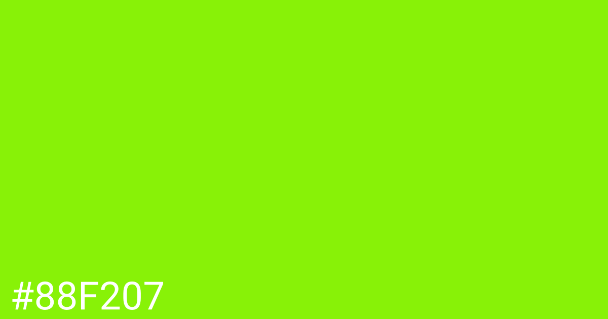 Hex color #88f207 graphic