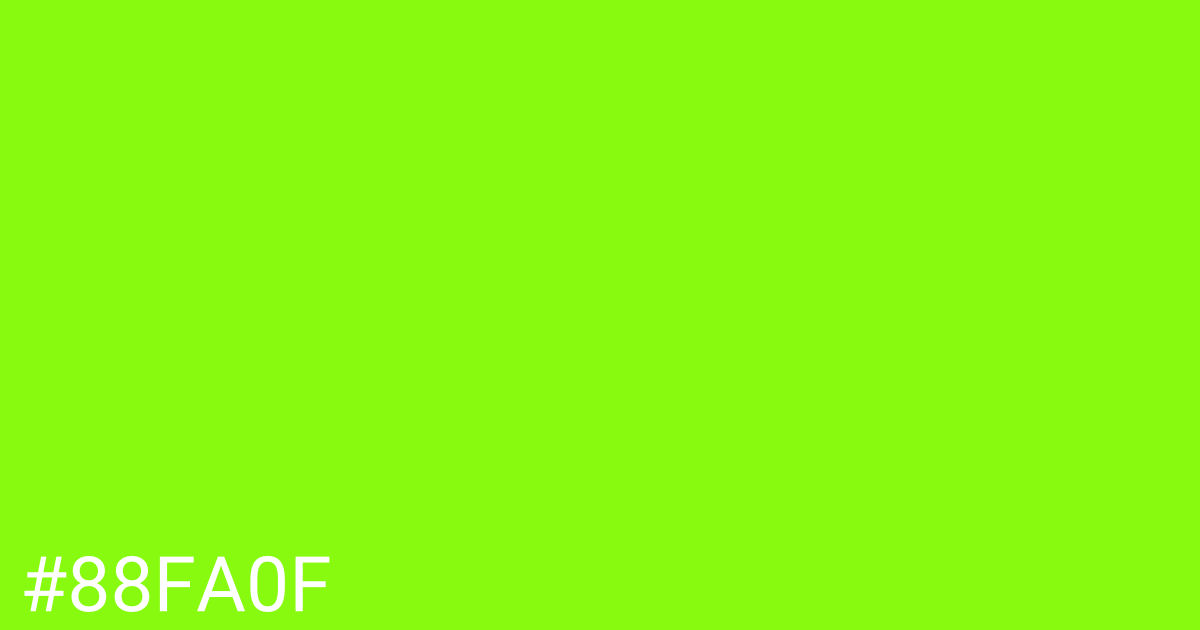 Hex color #88fa0f graphic